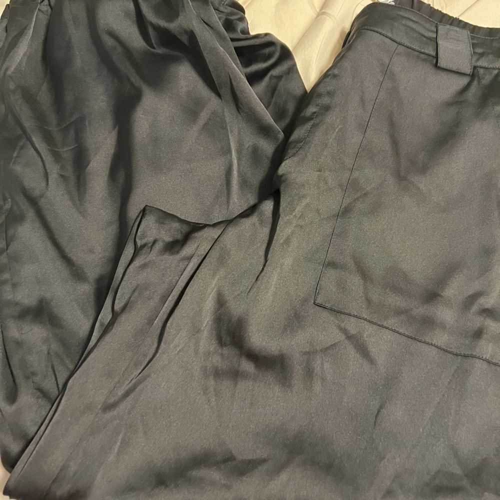 Old Navy Black Satin Track Pants - Picture 4 of 4